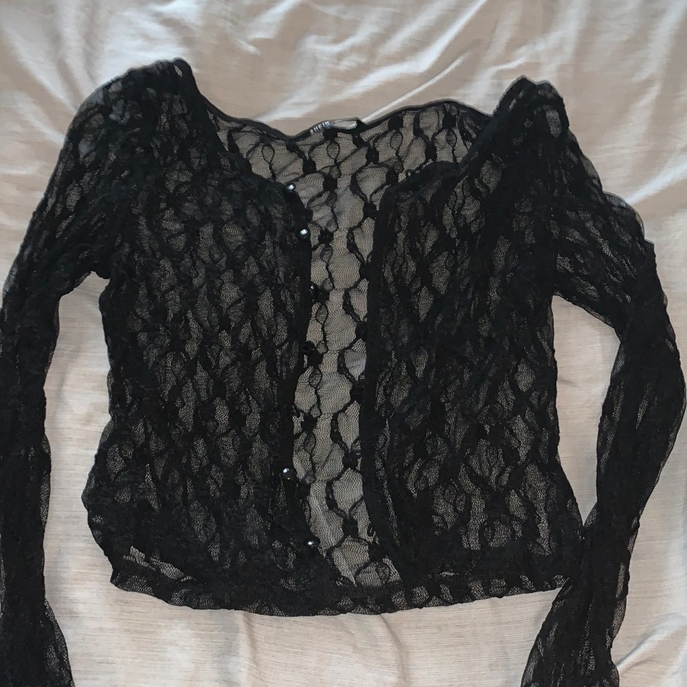 Lace Sheer Cardigan